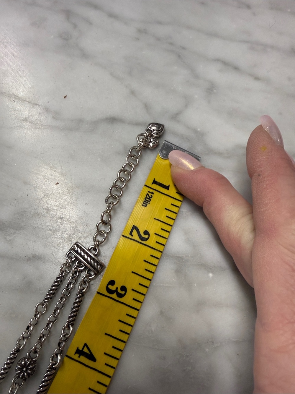 Brighton Ventura Multi Strand Silver Plated Retired Necklace - Picture 5 of 6